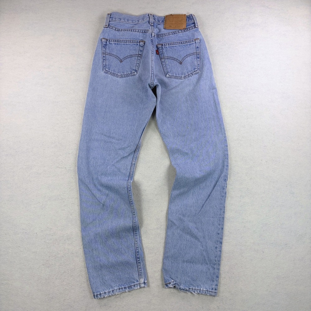 VTG 90s Levis 501 Original Fit Jeans Mens 27x30 (26x28.5) Blue Button Fly